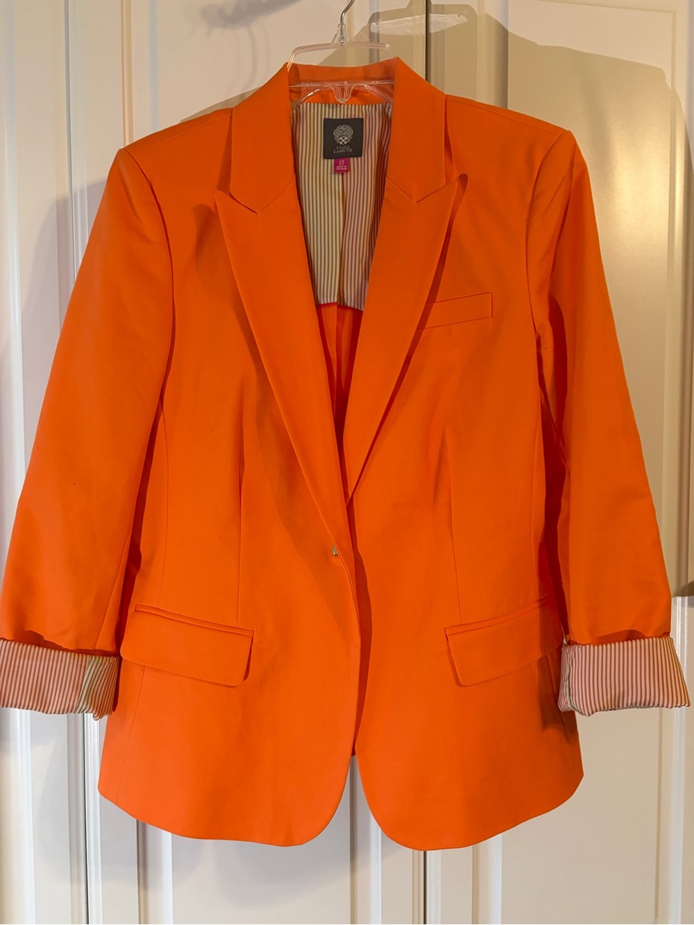 Vince Camuto Bright Orange Women's Blazer Jacket